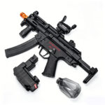 SHNEGYE SY MP5K-UTG Water Bullet Gun – High rate of fire, range 18.6 meters, equipped with one magazine and one drum magazine - Image 5