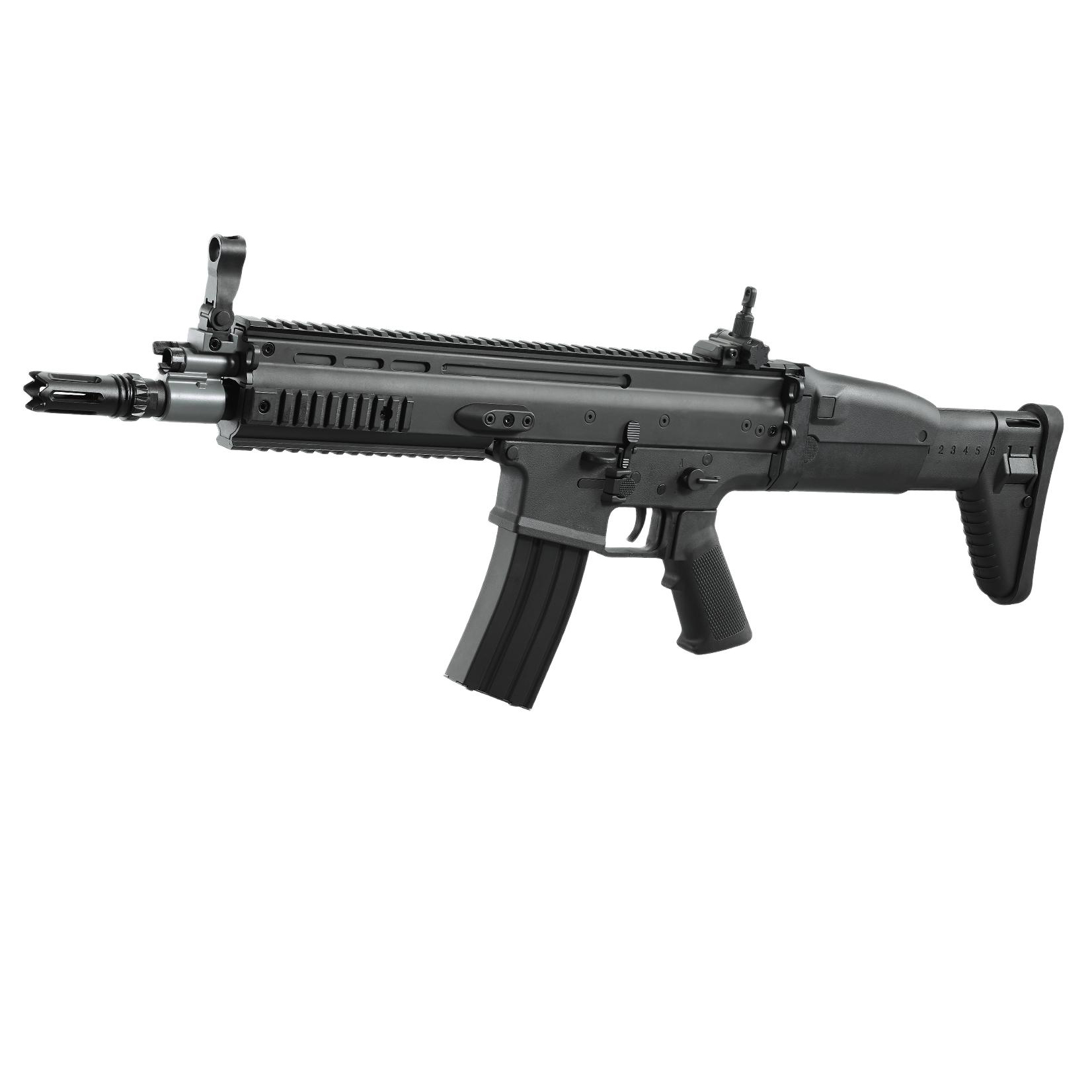 军典-JD-005黑-SCAR-L尼龙齿2.0(1) JUND JD-005 Black SCAR-L Nylon Gear Version 2.0 Electric Toy Blaster - Image 1