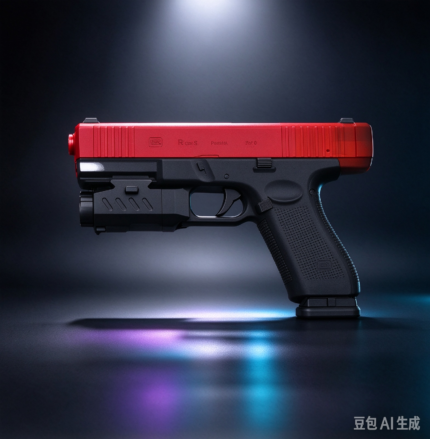 Handi HD734C Red-Glock Strong Recoil Soft Bullet Toy Gun