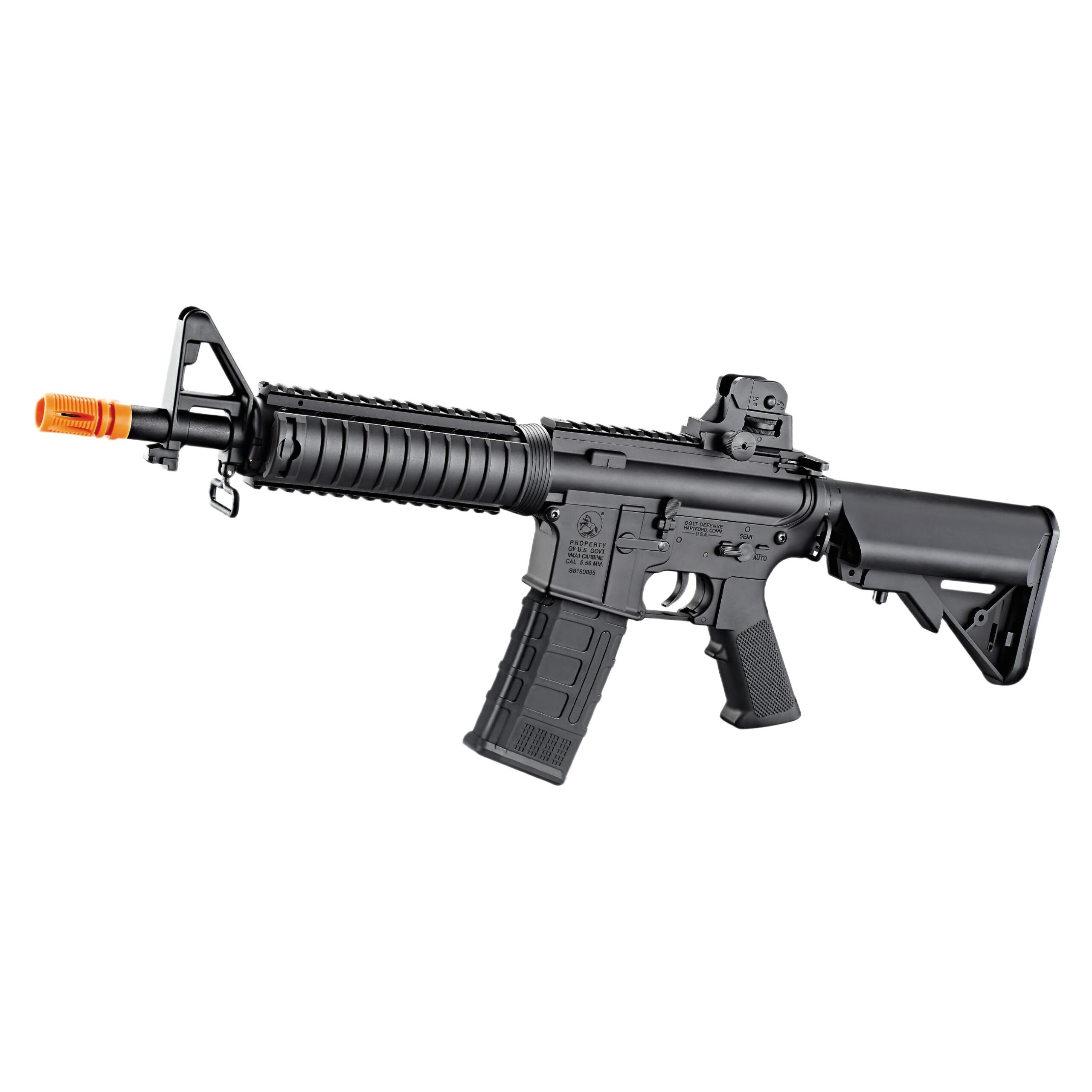司骏-71黑-电动抛壳M4软弹枪(1) Sijun 71 Black Version – Electric Ejection M4 Tactical Soft Bullet Toy Gun - Image 1