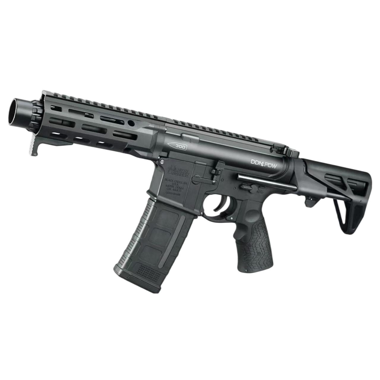司骏-813-2黑-DDM4 PDW 2.0(1) Sijun 813-2 Black – DDM4 PDW 2.0 Tactical Soft Dart Blaster - Image 1