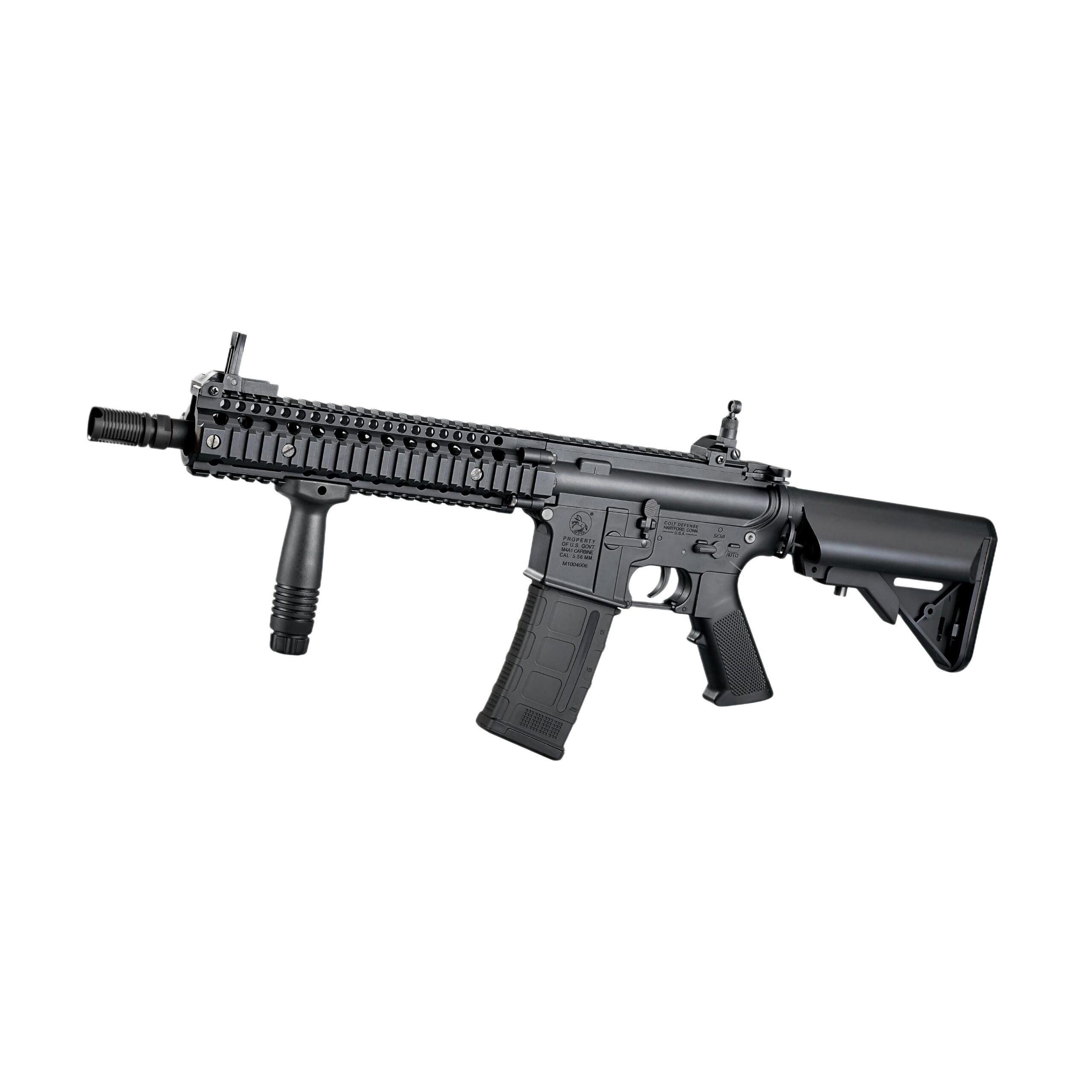 司骏-82-4黑-MK18剪刀分体火控版4.0(1) Sijun 82-4 Black Version – MK18 Scissor Split Fire Control Version 4.0 Tactical Soft Bullet Gun - Image 1