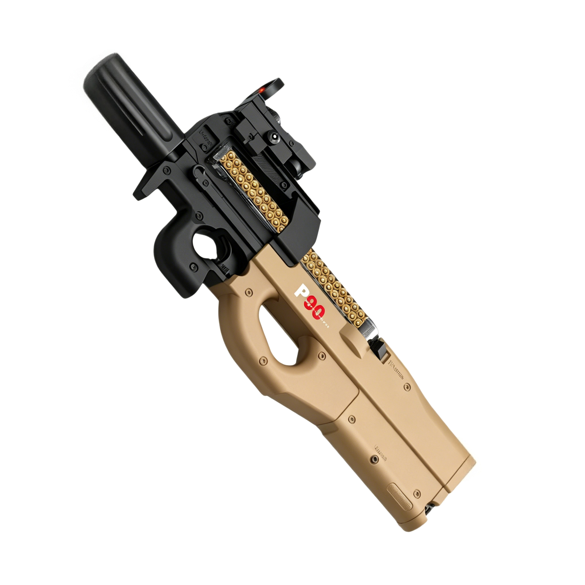 悍迪-HD768C沙-P90(1) Handi HD768C Sand Version – P90 Electric Ejection Soft Dart Blaster - Image 1