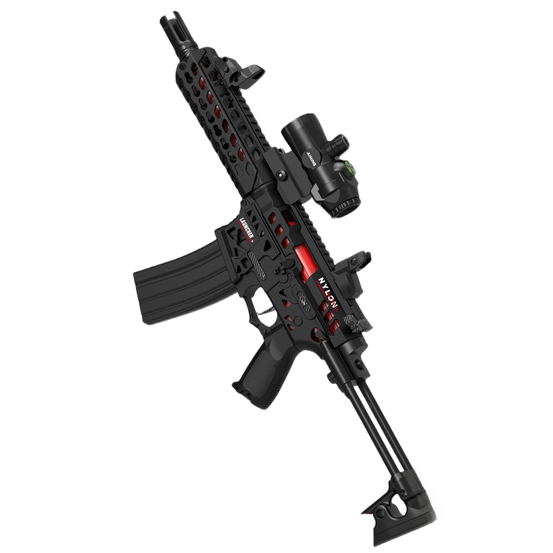 悍迪-HD771A黑-MCX(1) Handi HD771A Black Version – MCX Electric Ejection Soft Dart Blaster - Image 1