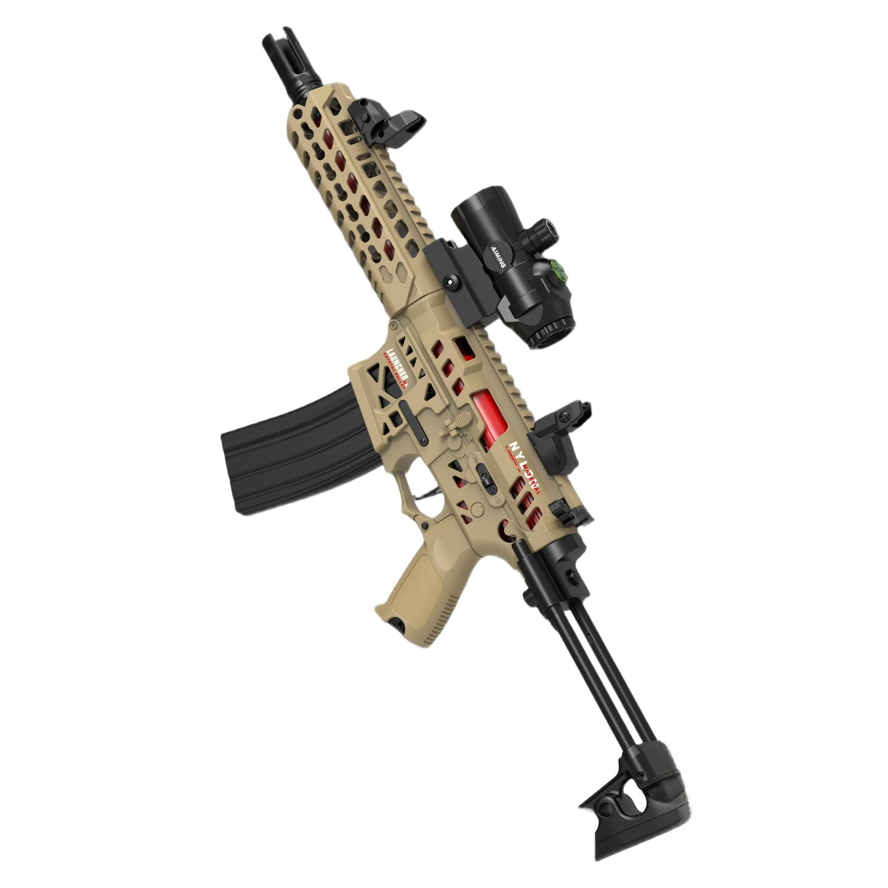 悍迪-HD771B沙-MCX(1) Handi HD771B Sand Version – MCX Electric Ejection Soft Dart Blaster - Image 1