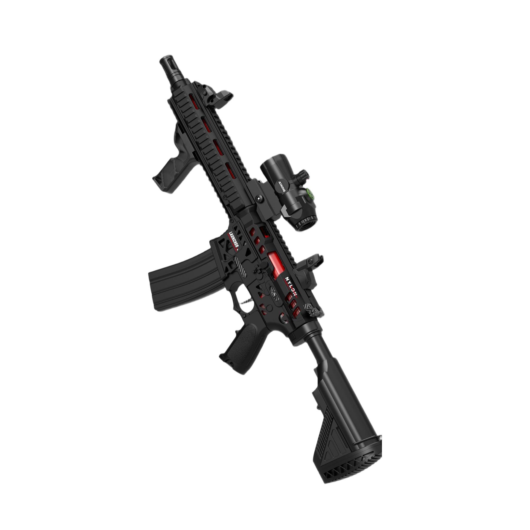 悍迪-HD776A黑-M416(1) Handi HD776A Black Version – M416 Electric Ejection Soft Dart Blaster - Image 1