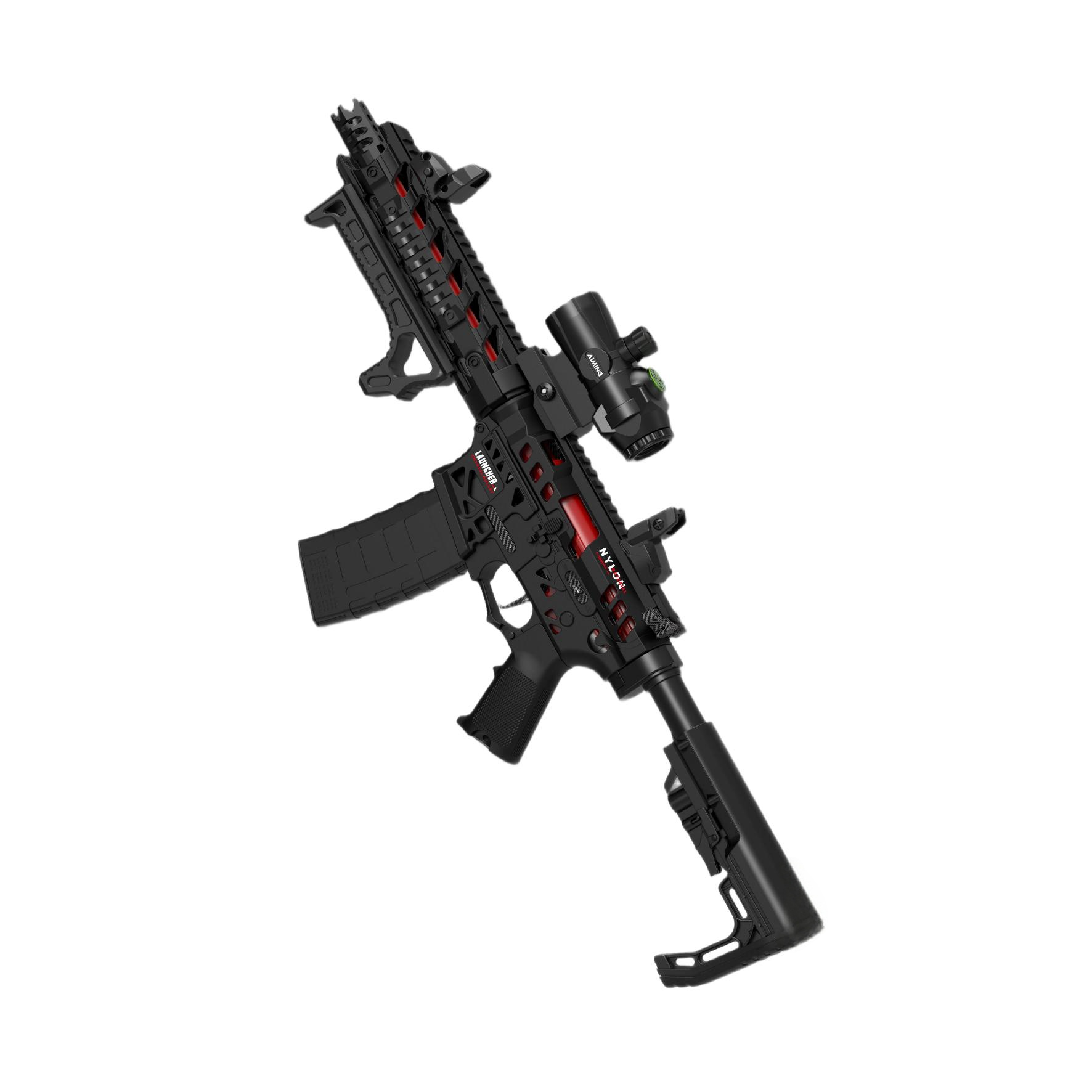 悍迪-HD777A黑-AR-15(1) Handi HD777A Black Version – AR-15 Electric Ejection Soft Dart Blaster - Image 1