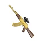 Handi HD795B Gold-Plated Version – AK-47 Electric Ejection Soft Dart Blaster