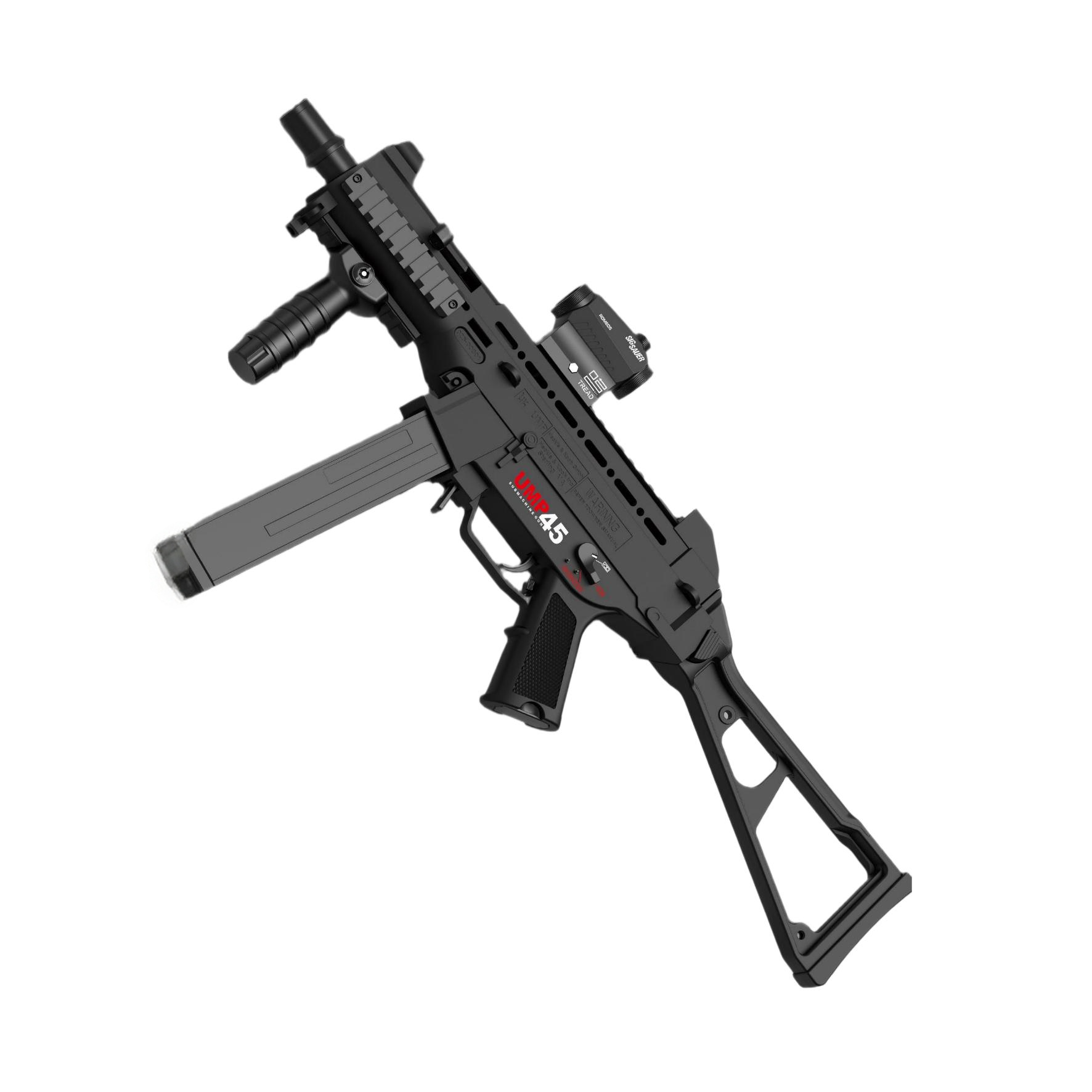 悍迪-HD799A黑-UMP45(1) Handi HD799A Black Version – UMP45 Electric Ejection Soft Dart Blaster - Image 1