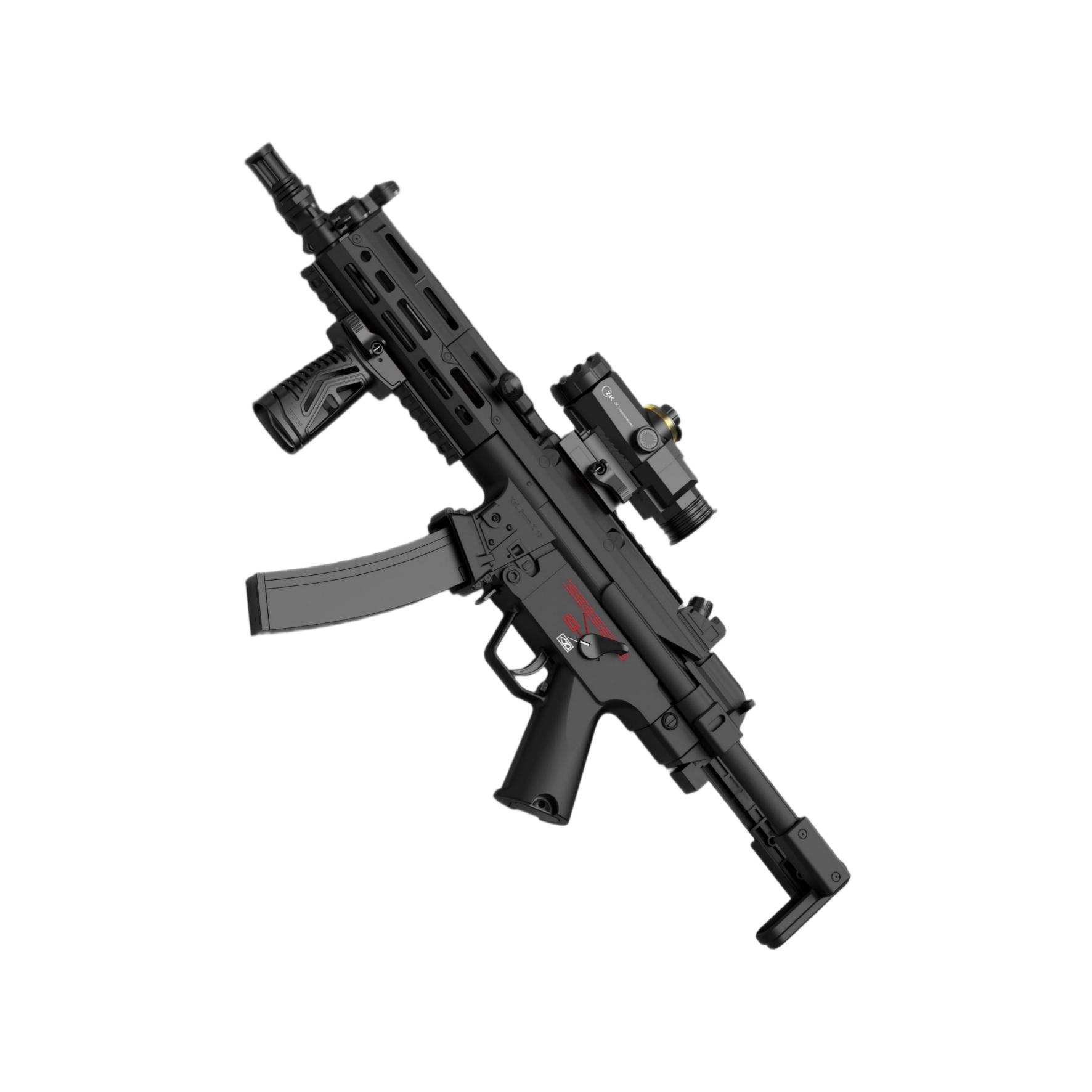 悍迪-HD817A黑-UTG MP5A3现代战术版(1) Handi HD817A Black – UTG MP5A3 Modern Tactical Edition Electric Ejection Soft Dart Blaster - Image 1
