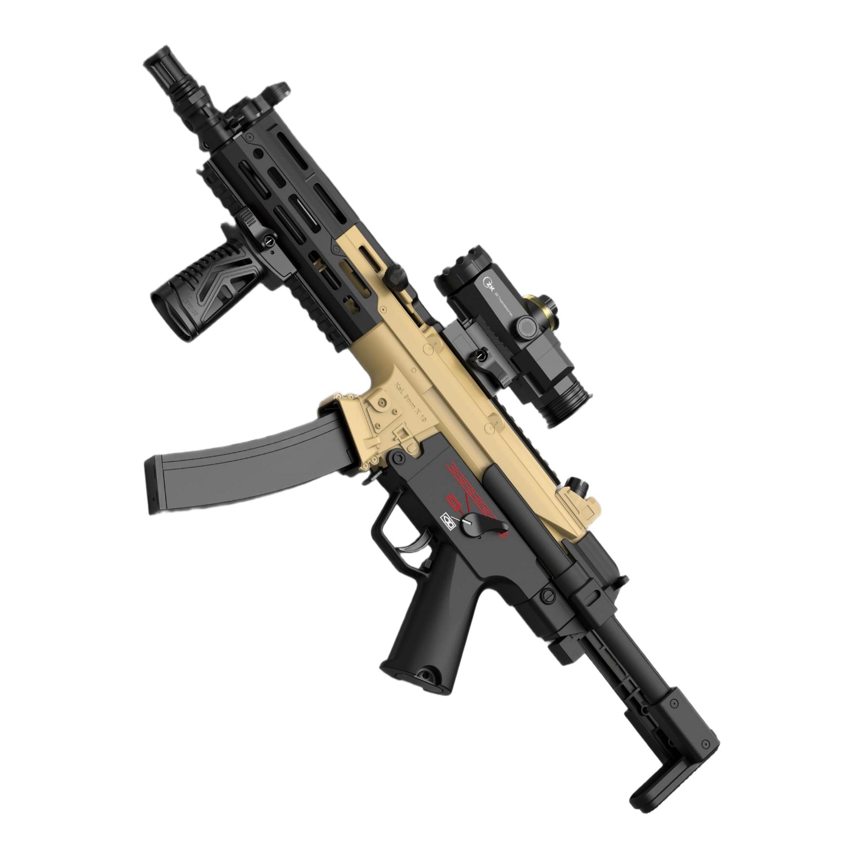 悍迪-HD817B沙-UTG MP5A3现代战术版(1) Handi HD817B Sand – UTG MP5A3 Modern Tactical Edition Electric Ejection Soft Dart Blaster - Image 1